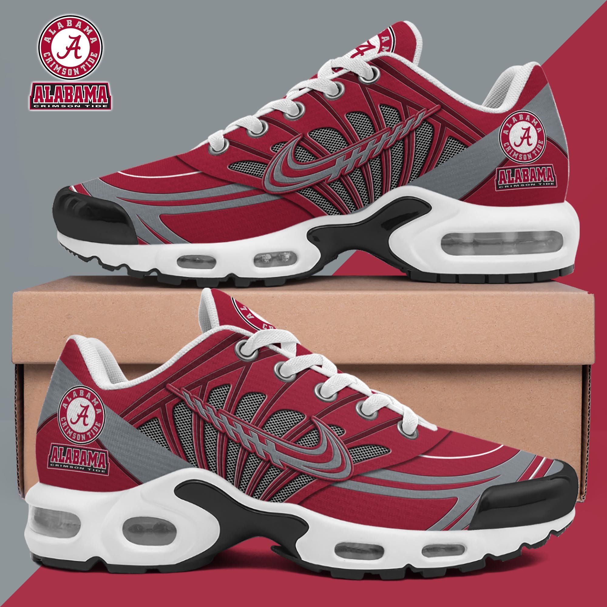 Alabama Crimson Tide TN Shoes 2026 Version Custom Name 135