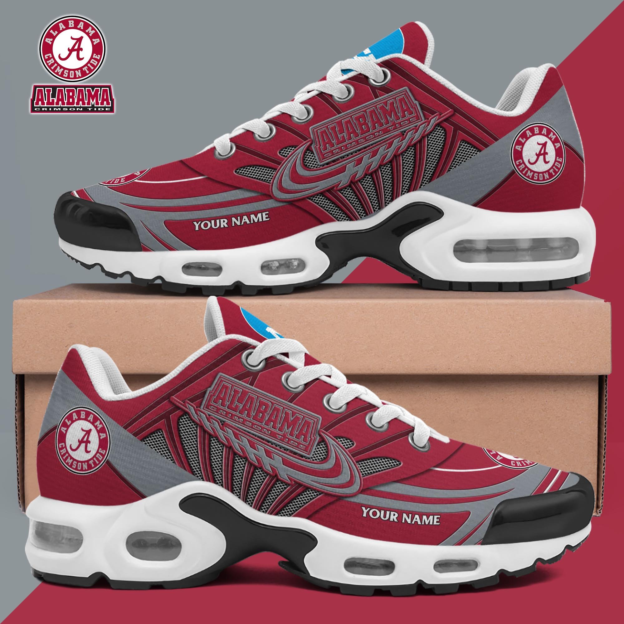 alabama crimson tide tn shoes 2026 version custom your name 6025 rzmia