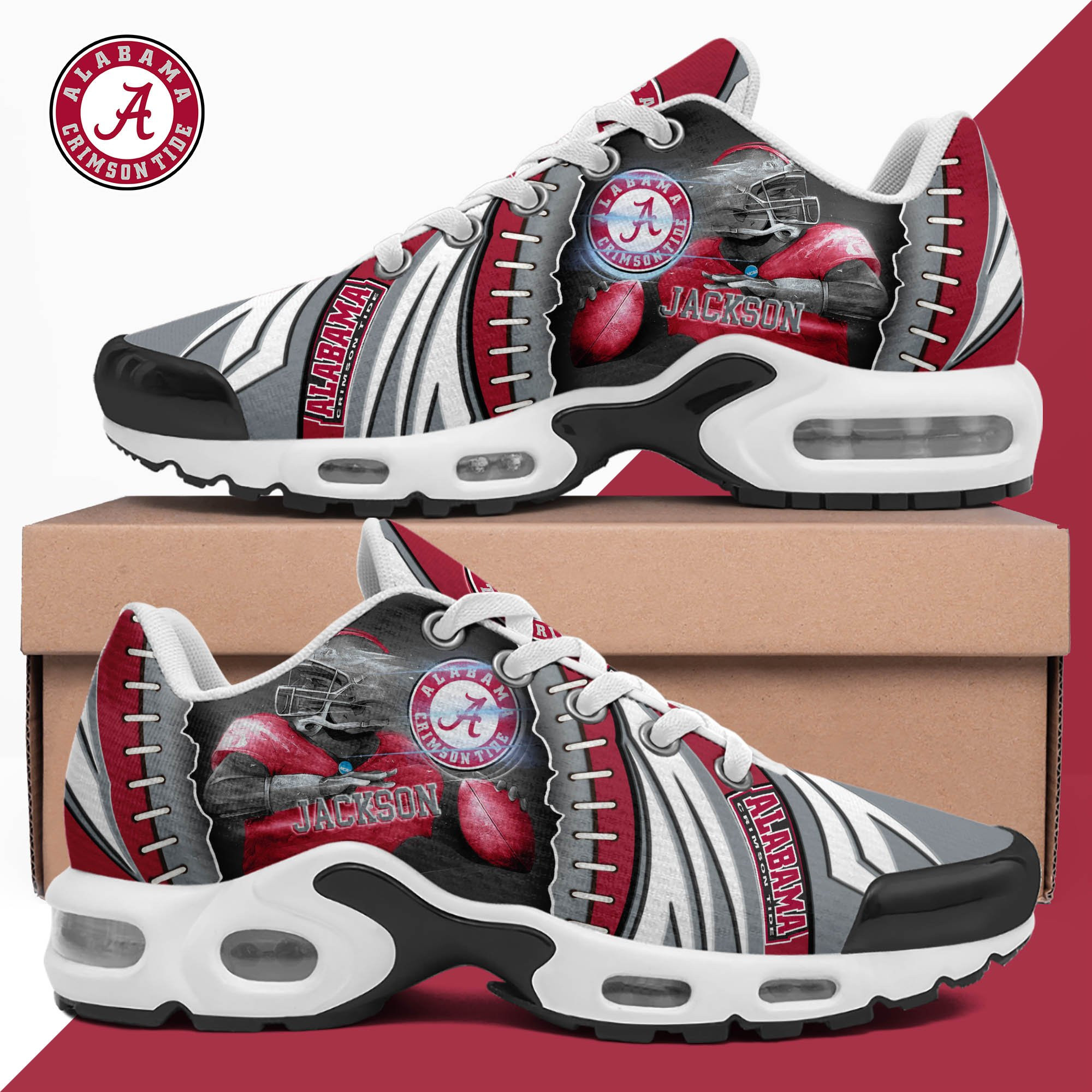 Alabama Crimson Tide TN Shoes 2026 Version Custom Your Name 919