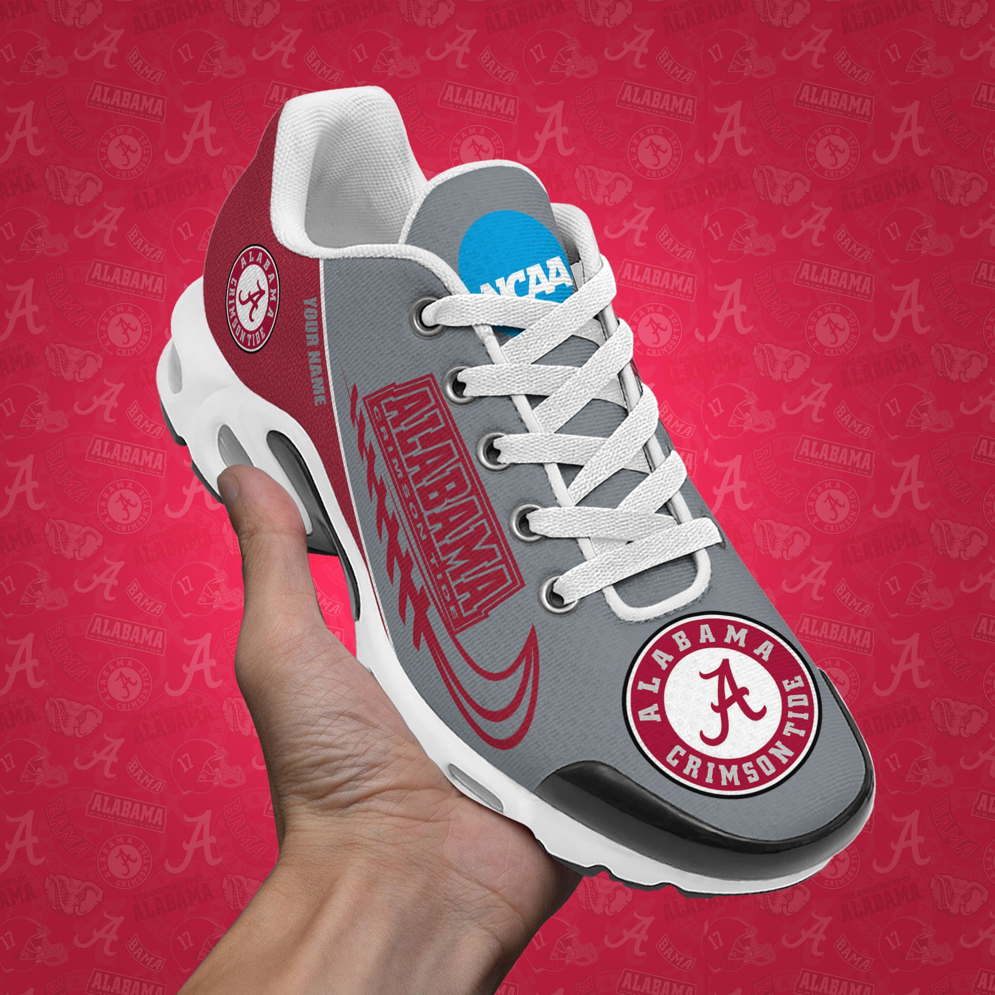 Alabama Crimson Tide TN Shoes Custom Your Name 514