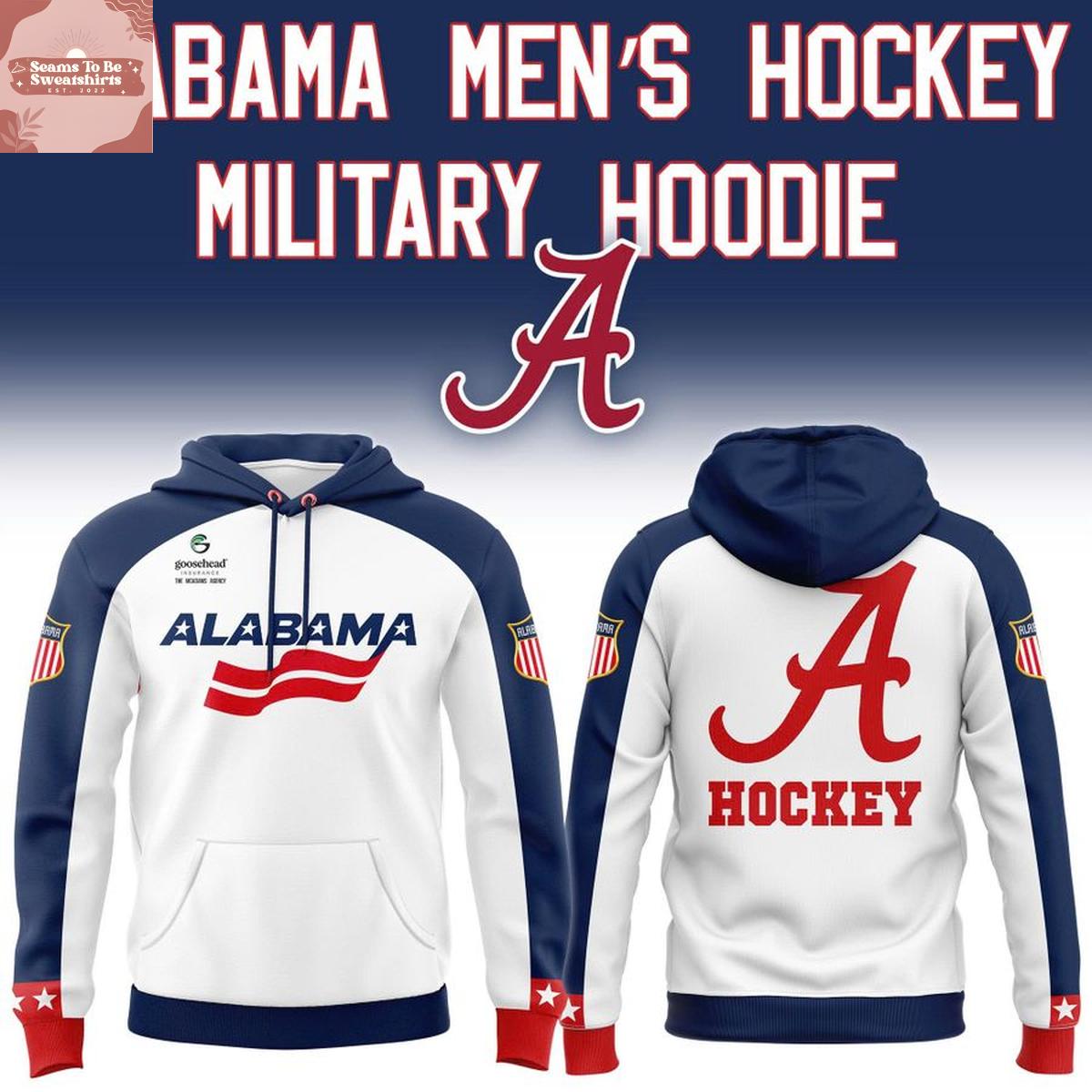 Alabama Mens Hockey x Military Night 2026 Hoodie 
