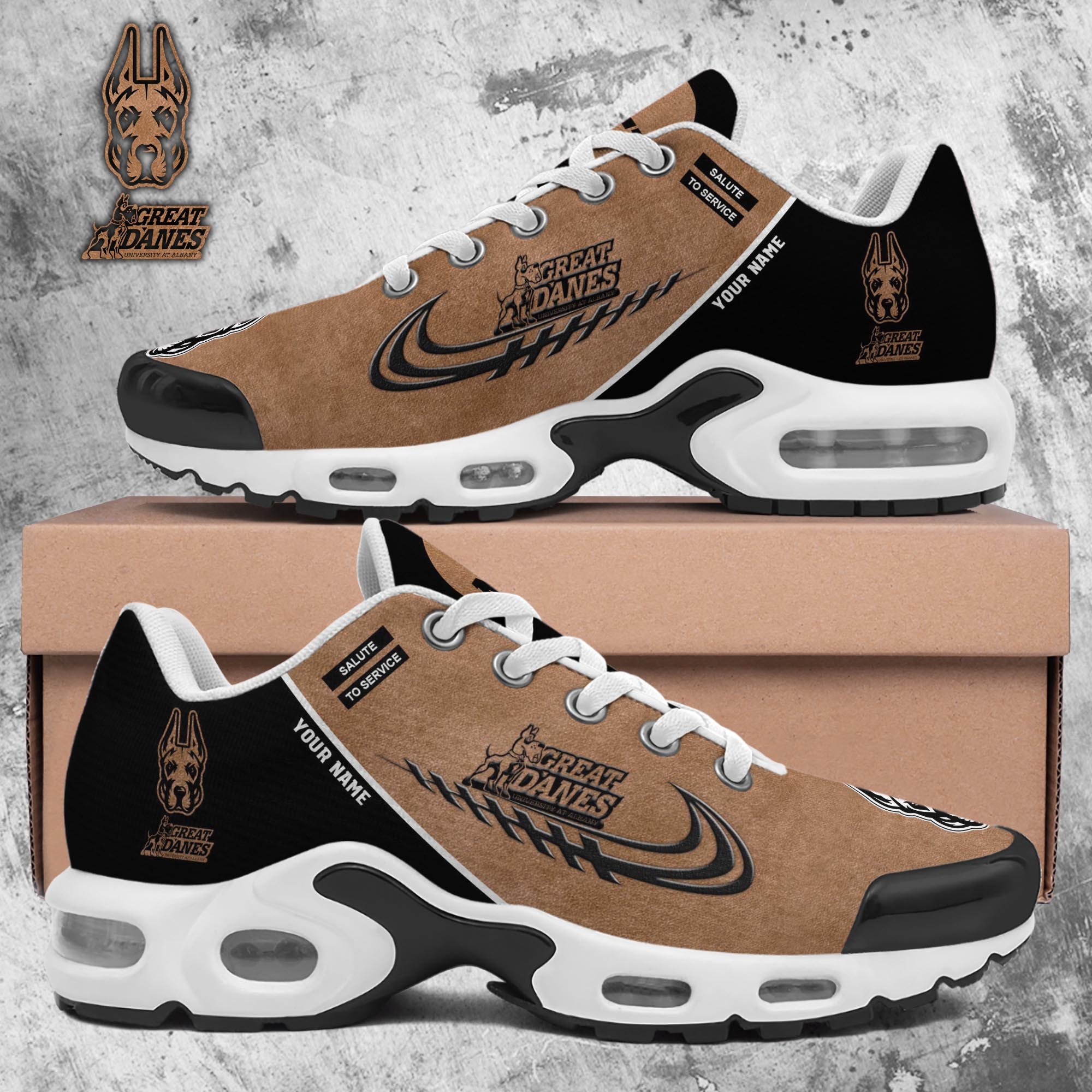 Albany Great Danes TN Shoes 2026 Version Custom Name, Shoes For Football Fans, Fan Gifts PH637