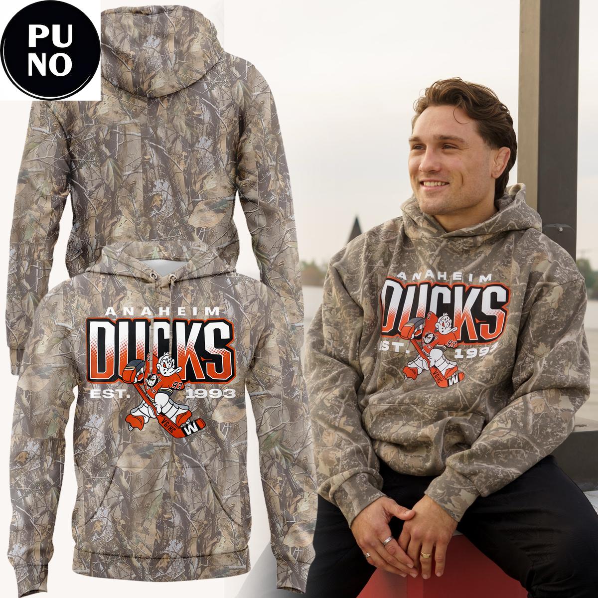 Anaheim Ducks x Violent Gentlemen Hockey Club 2026 Camo Hoodie 