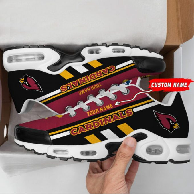Arizona Cardinals Custom Name Logo Air Max Shoes Air Cushion Sneakers