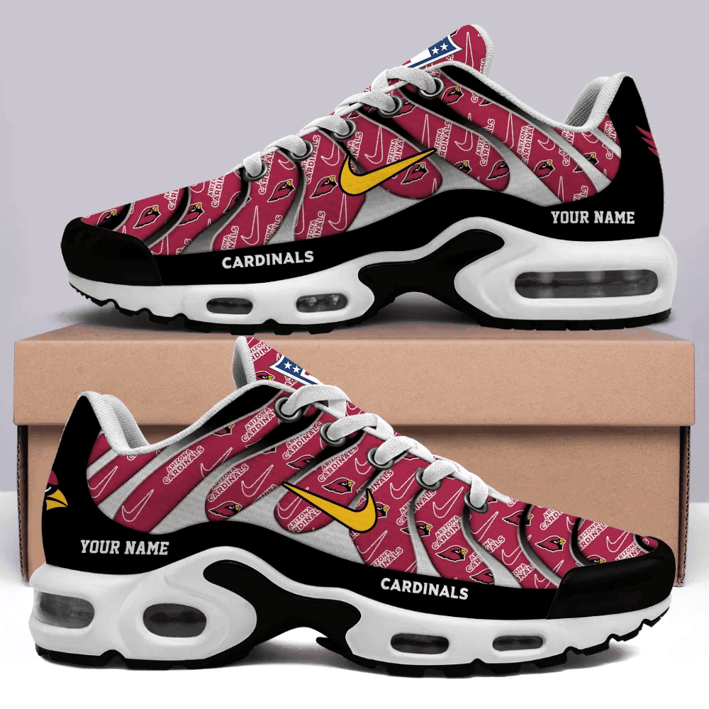 Arizona Cardinals Personalized Name Team Mix Colors V5 TN Shoes Air Cushion Sneakers