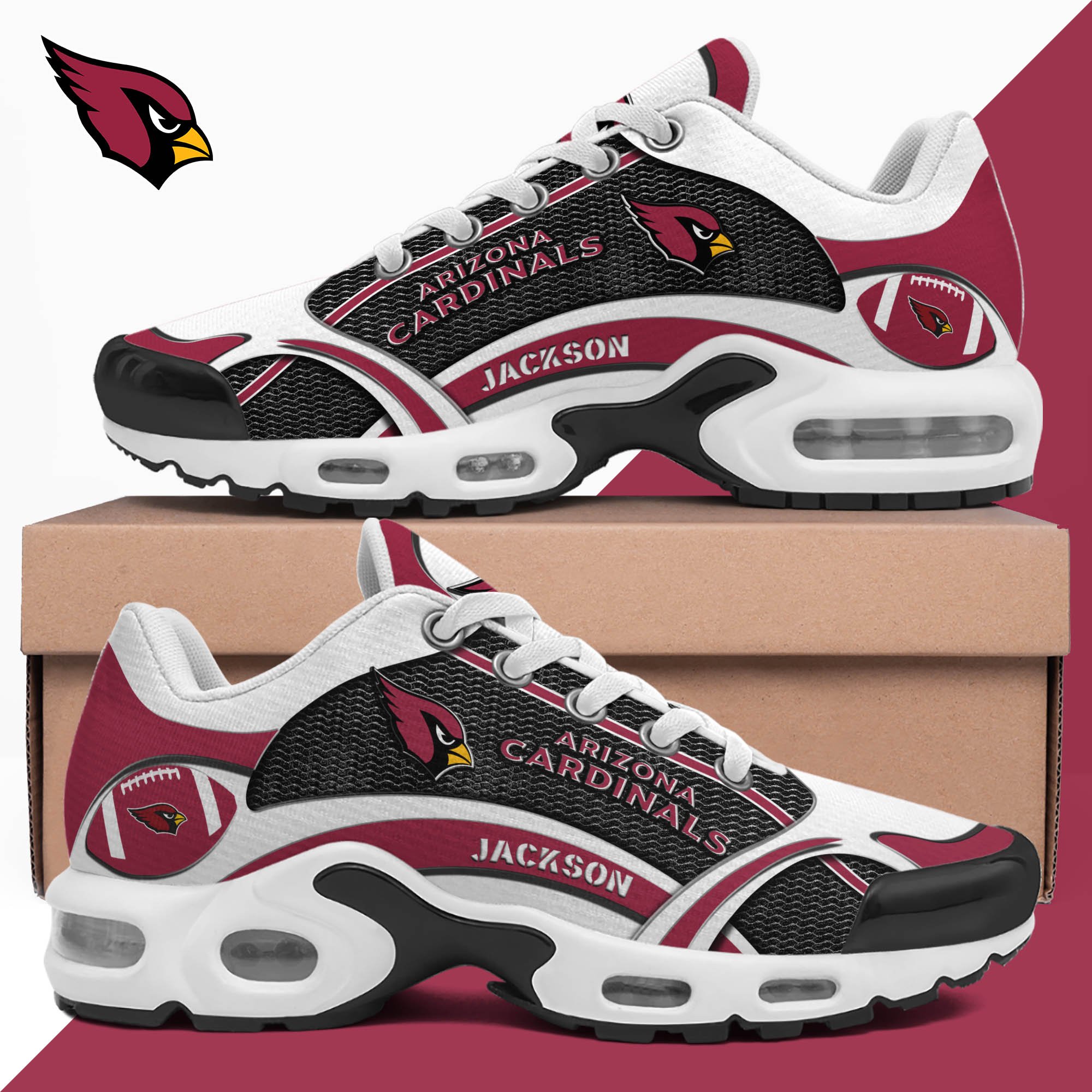 arizona cardinals team tn shoes 2026 version custom name 889 1234 yrbhs