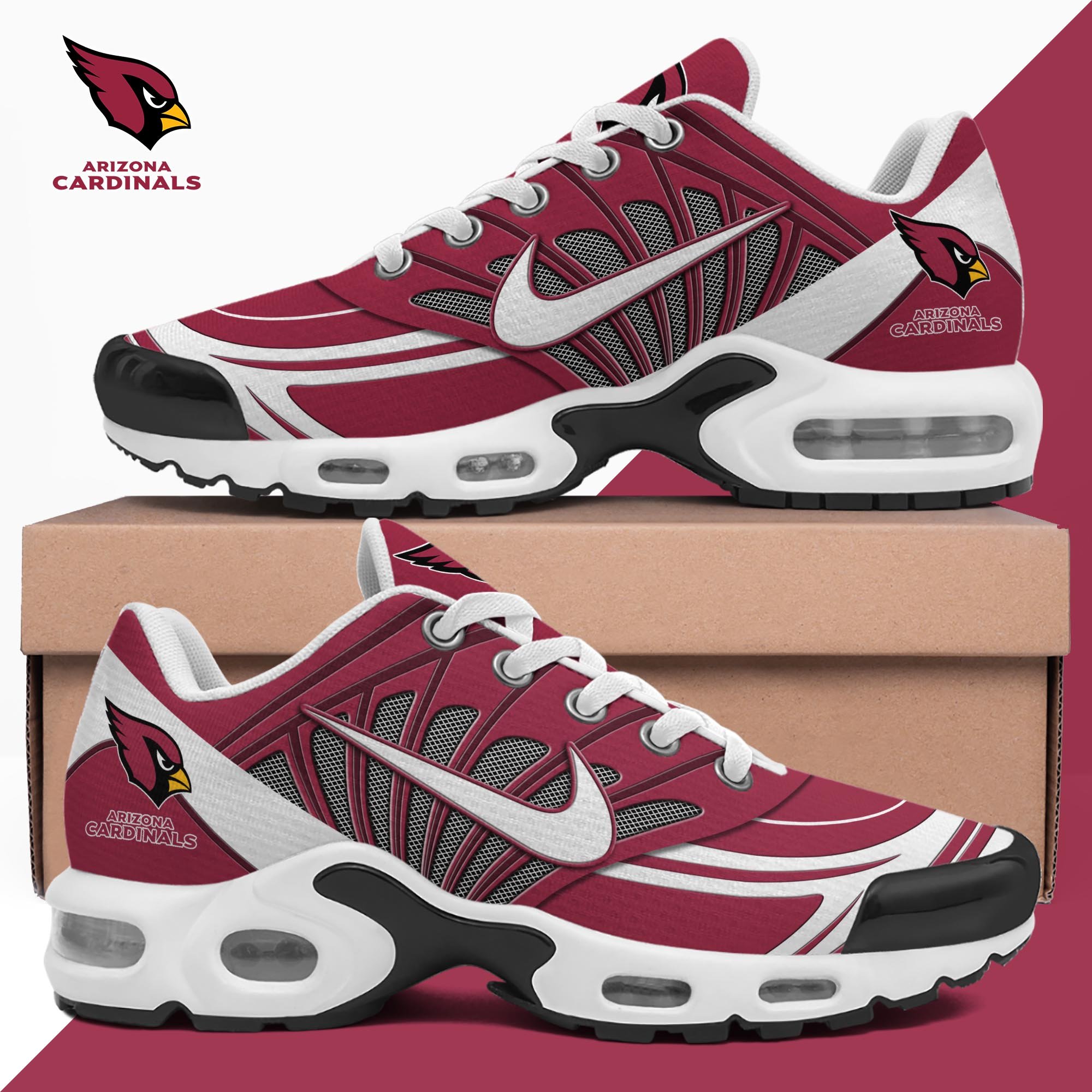 Arizona Cardinals TN Shoes 2026 Version Custom Name 137