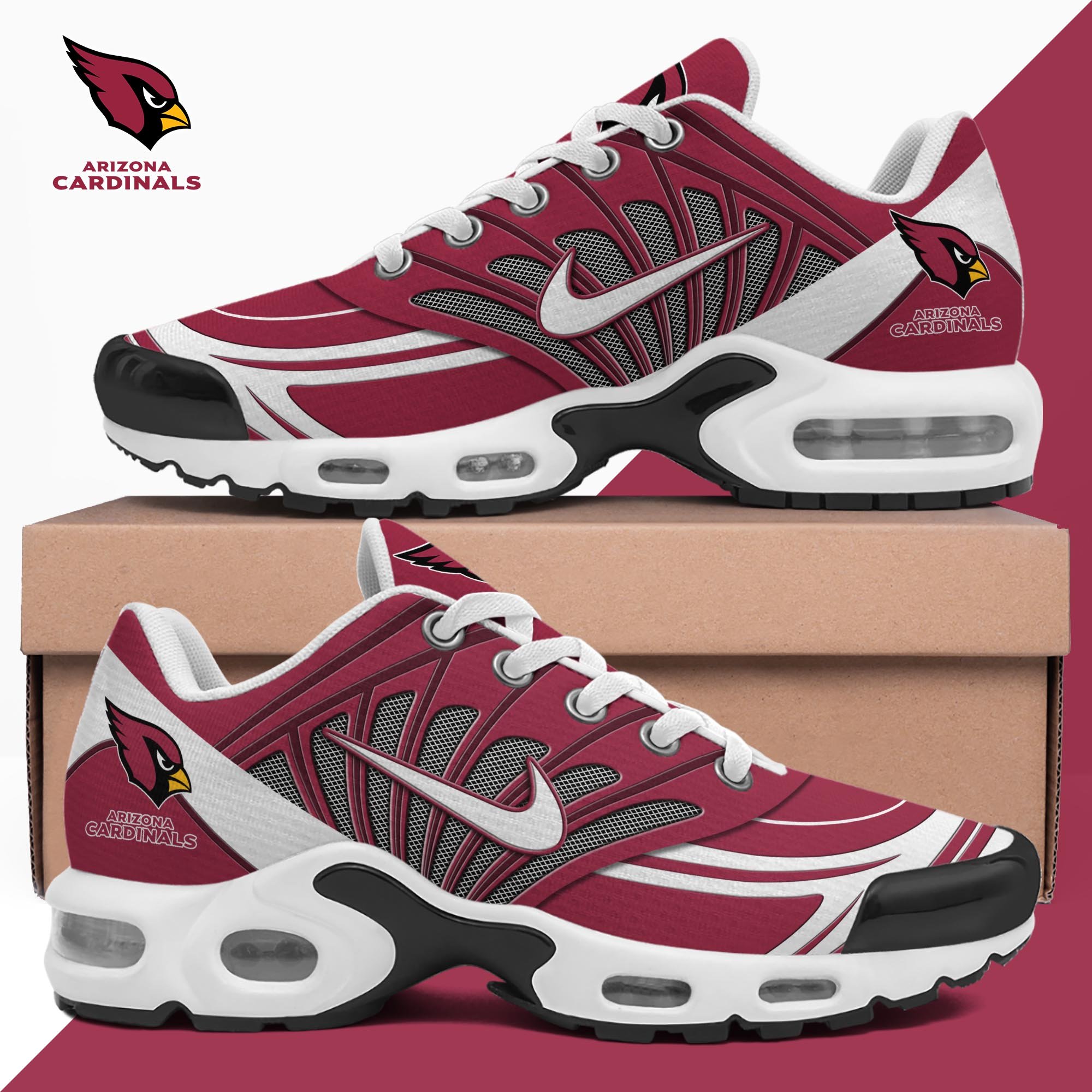 Arizona Cardinals TN Shoes 2026 Version Custom Name 919