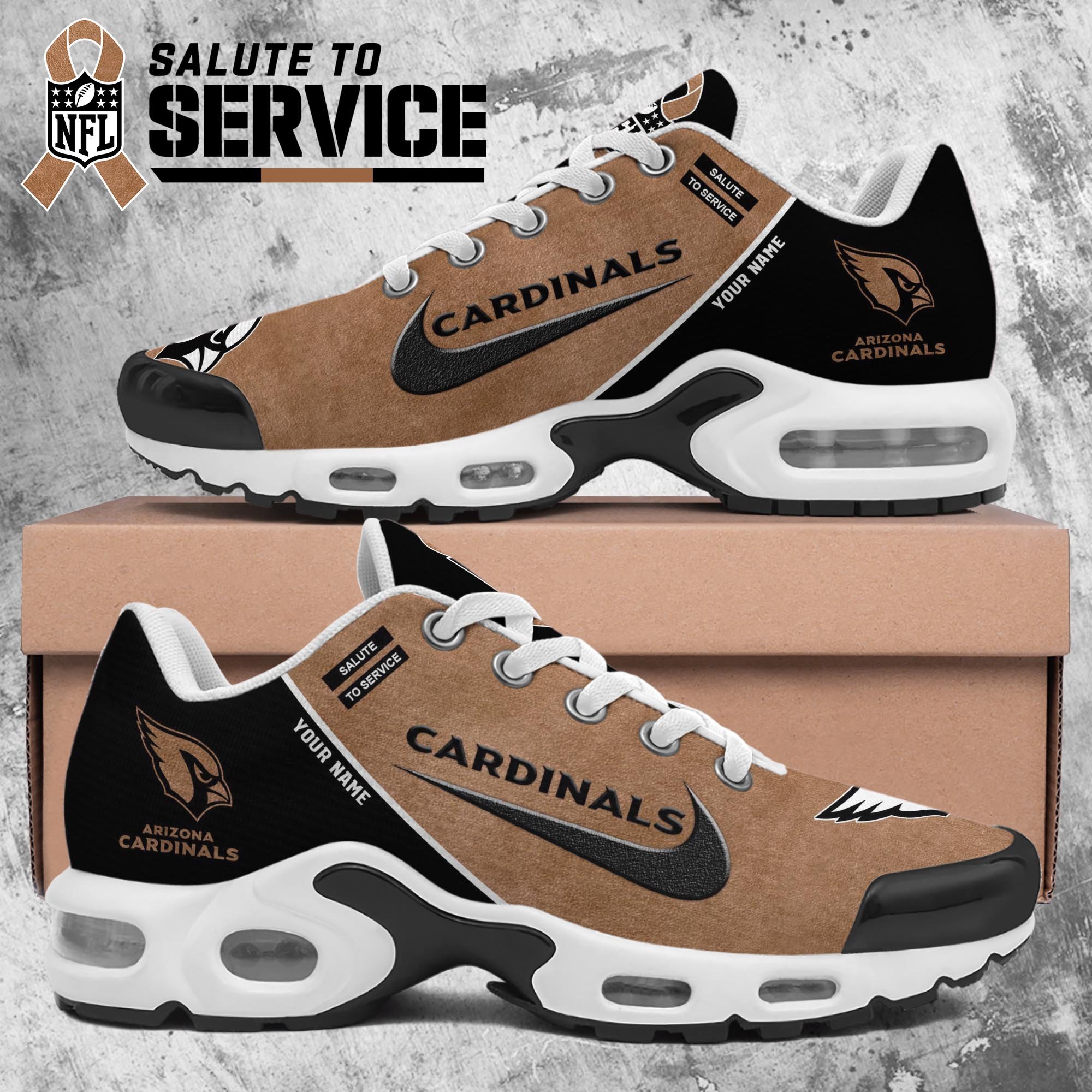 arizona cardinals tn shoes 2026 version custom name shoes for football fans fan gifts ph623 7766 pbqya