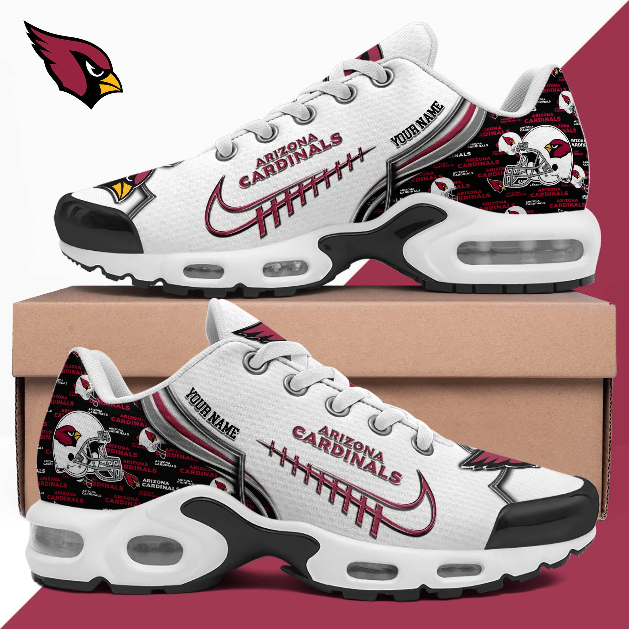 Arizona Cardinals TN Shoes 2026 Version Custom Your Name 642