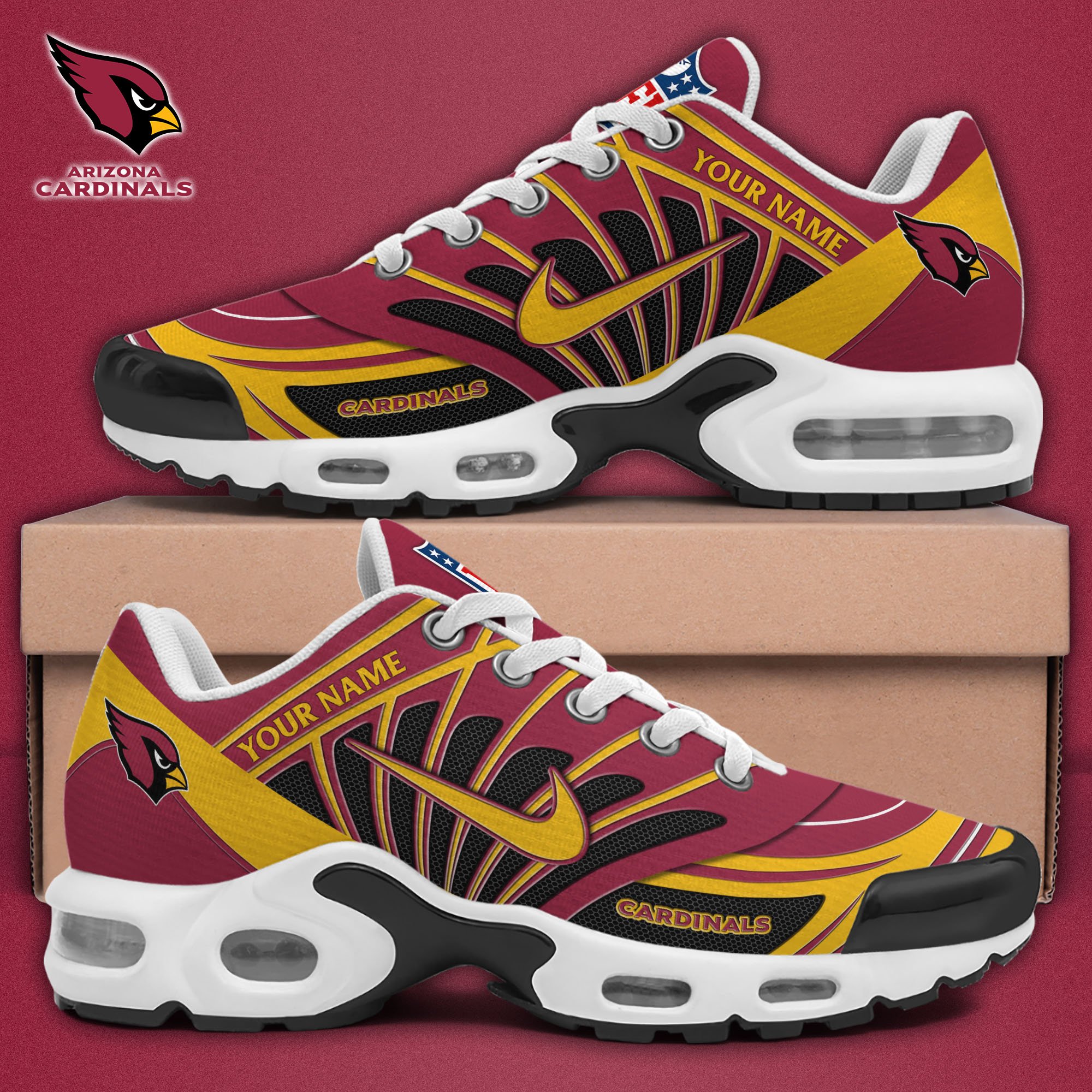 Arizona Cardinals TN Shoes 2026 Versions Custom Your Name 921