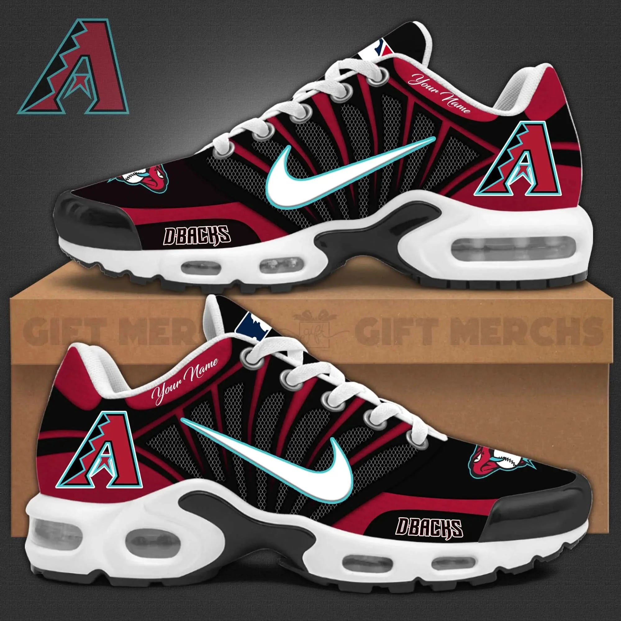 arizona diamondbacks customized premium sport shoes 4470 vcman