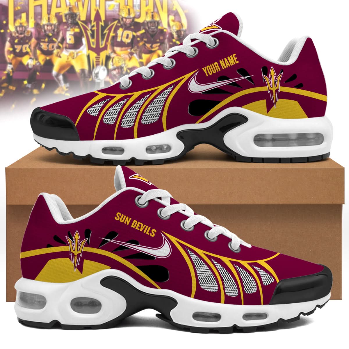 Arizona State Sun Devils Personalized Air Max Shoes 