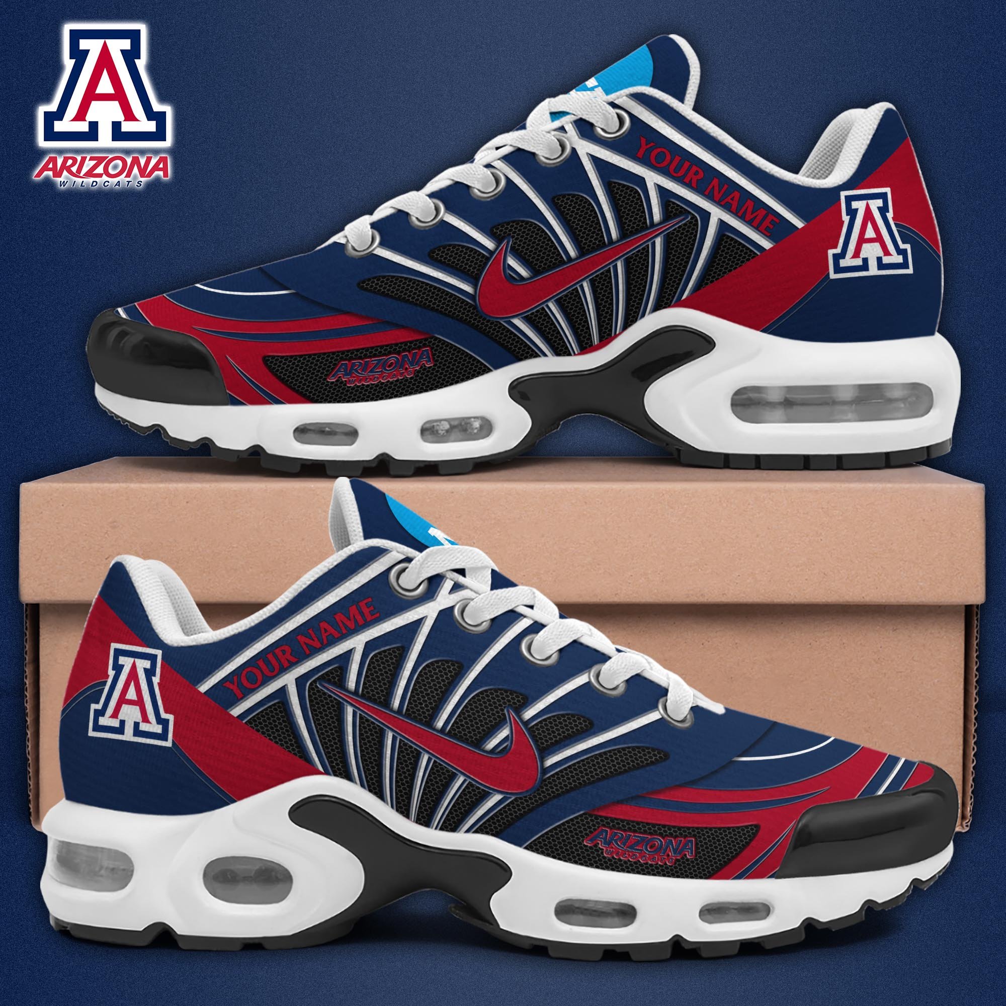 Arizona Wildcats TN Shoes 2026 Version Custom Name 