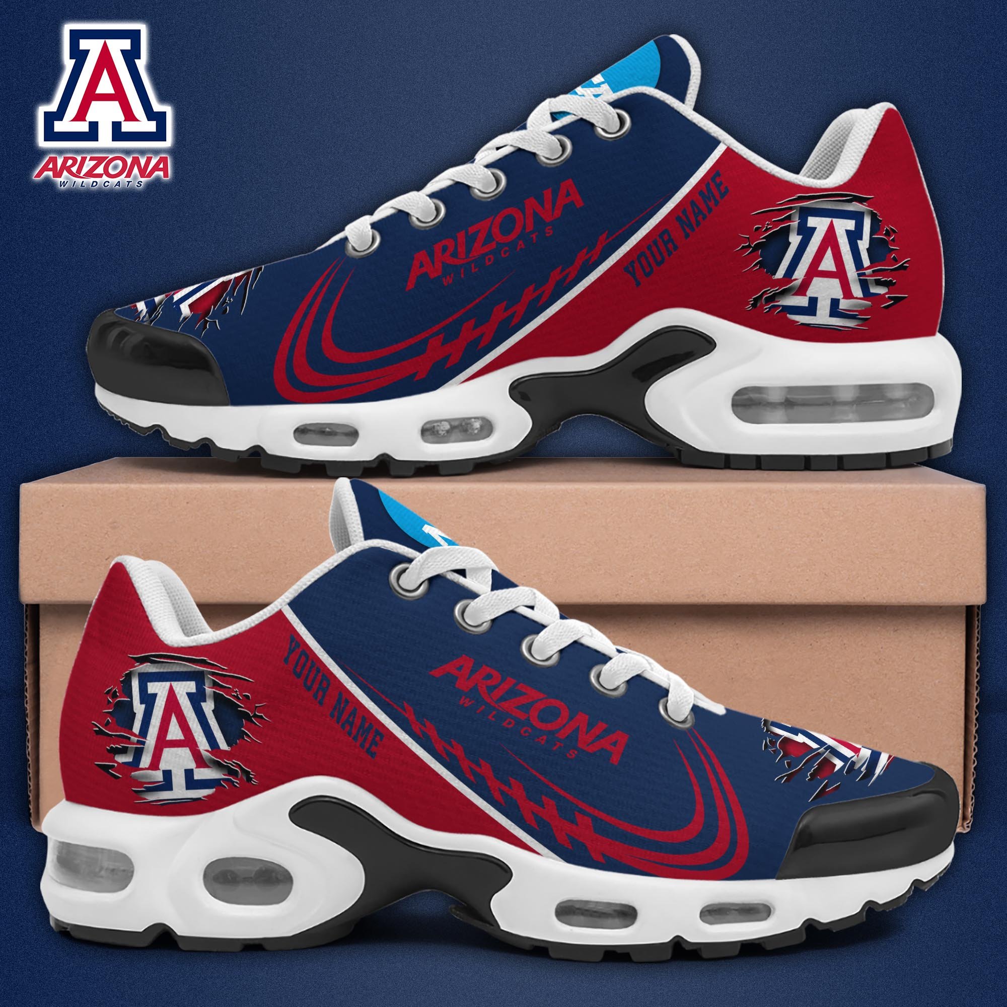 Arizona Wildcats TN Shoes 2026 Version Custom Name 