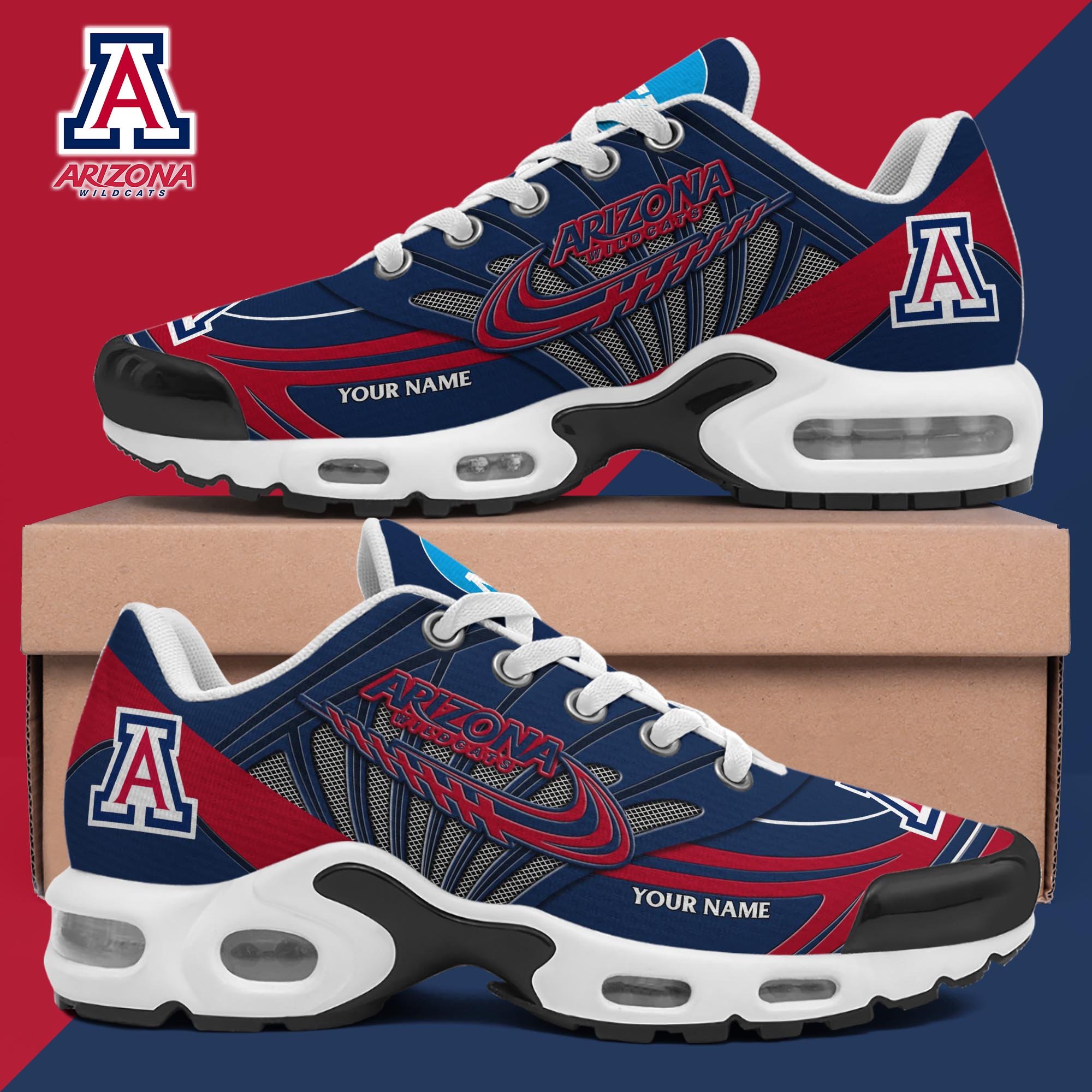 Arizona Wildcats TN Shoes 2026 Version Custom Your Name 594