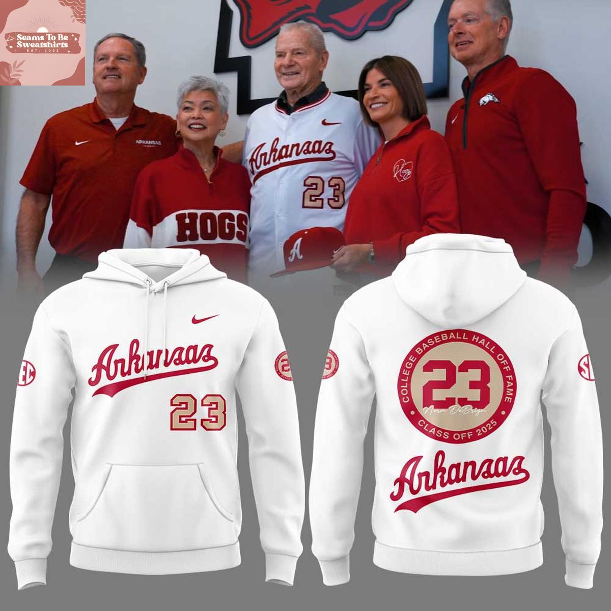 arkansas razorbacks baseball norm debriyn night 2026 hoodie 5133 8oqhk