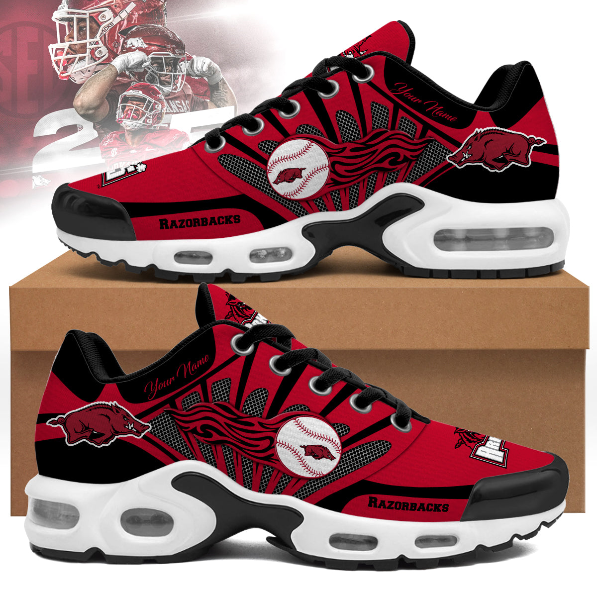 Arkansas Razorbacks Sport Shoes