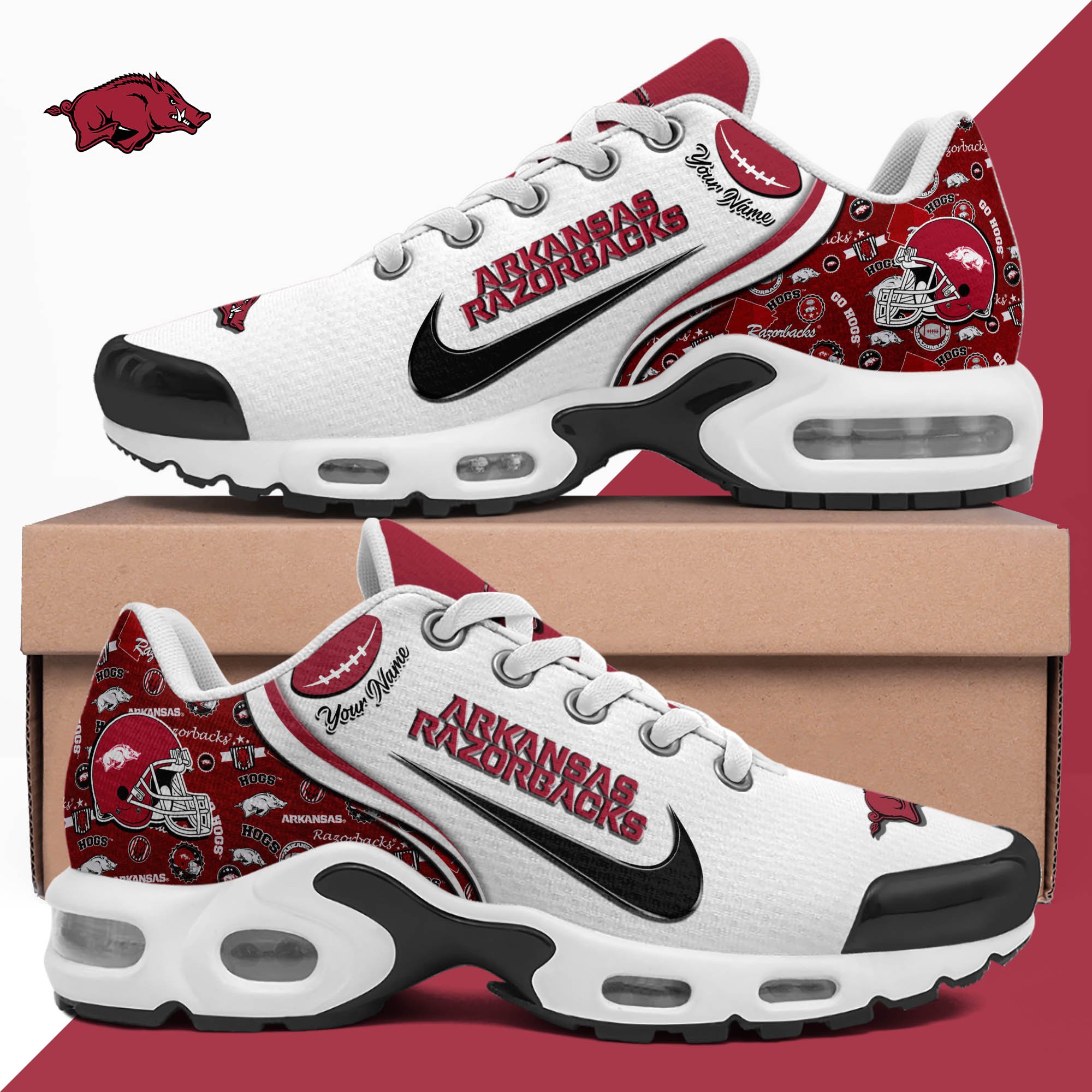 Arkansas Razorbacks TN Shoes 2026 Version Custom Your Name 499