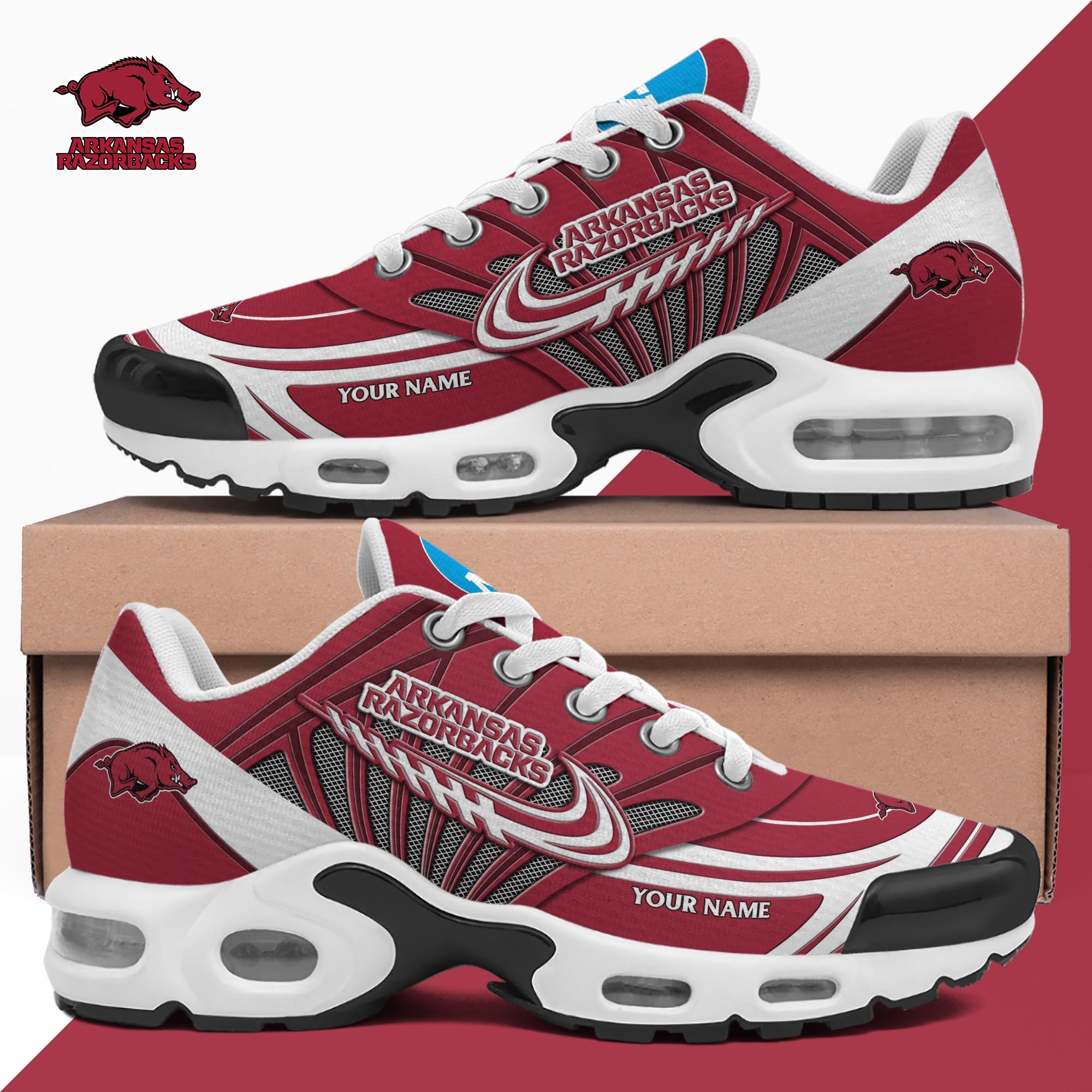 Arkansas Razorbacks TN Shoes 2026 Version Custom Your Name 594