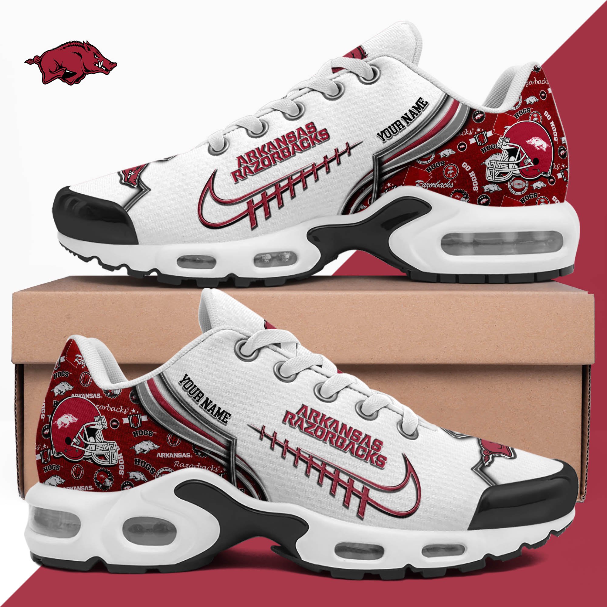 Arkansas Razorbacks TN Shoes 2026 Version Custom Your Name 642
