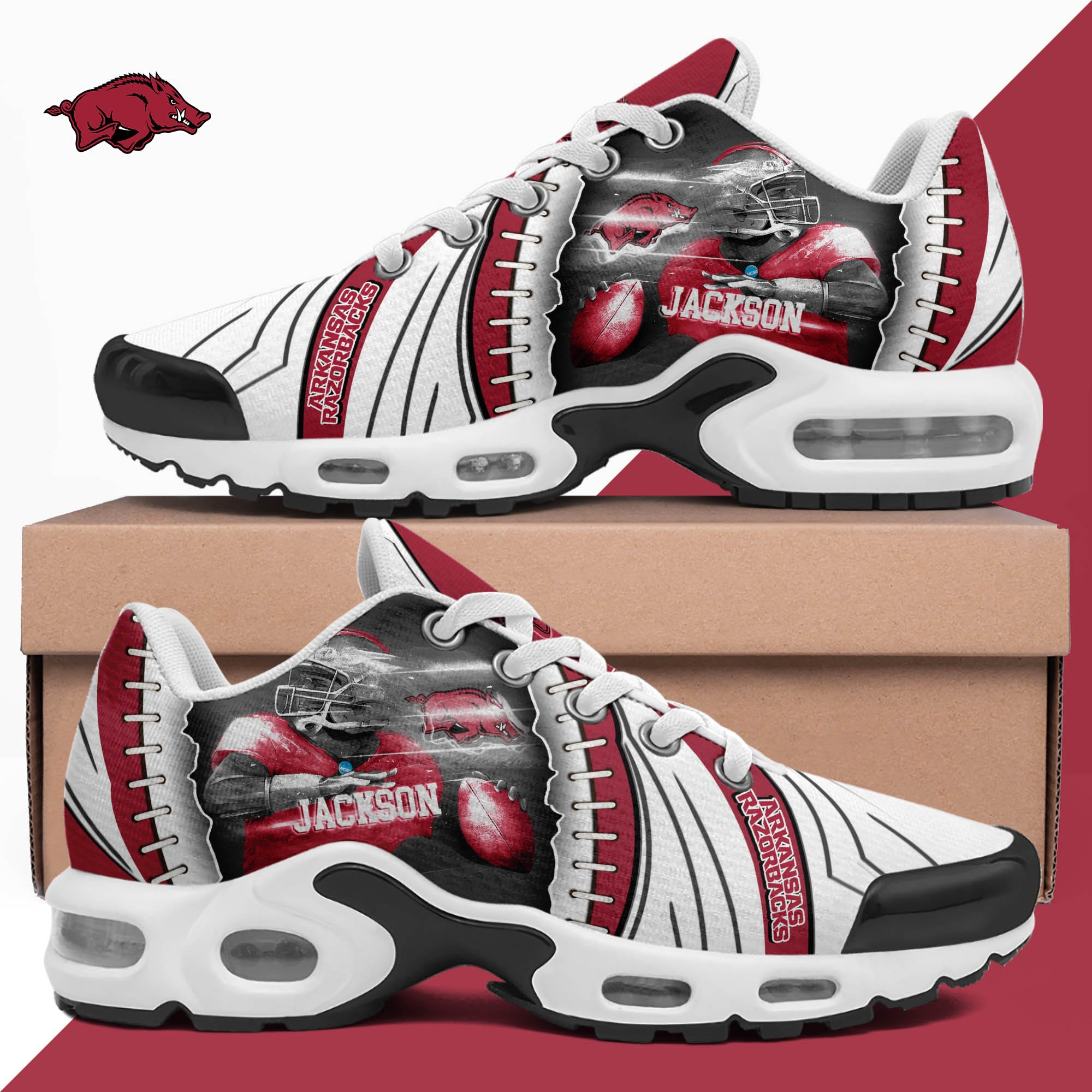 Arkansas Razorbacks TN Shoes 2026 Version Custom Your Name 919