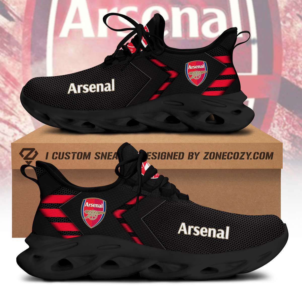 arsenal chunky custom sneaker q100902 6912 7u22s