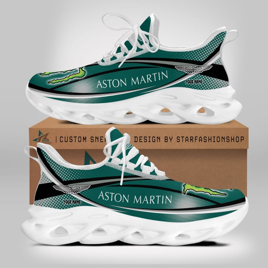 Aston Martin Custom Name Design Max Soul Sneakers VS14
