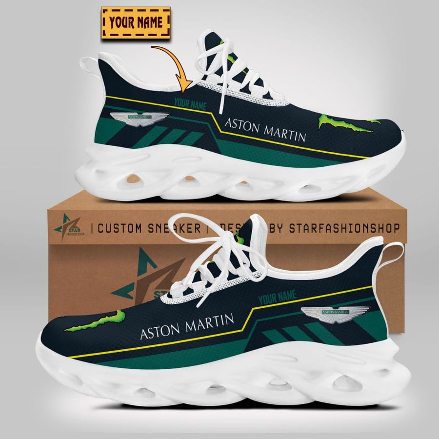 Aston Martin Custom Name Design Max Soul Sneakers VS16