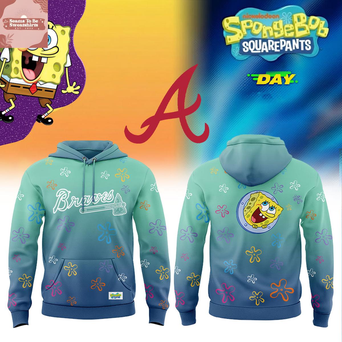 Atlanta Braves x SpongeBob Squaants Day 2026 Hoodie 