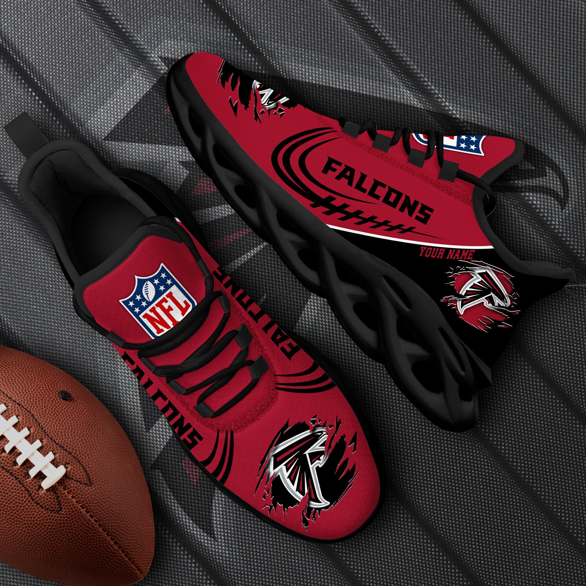atlanta falcons black max soul shoes 2026 versions custom name 003 7333 9syqq