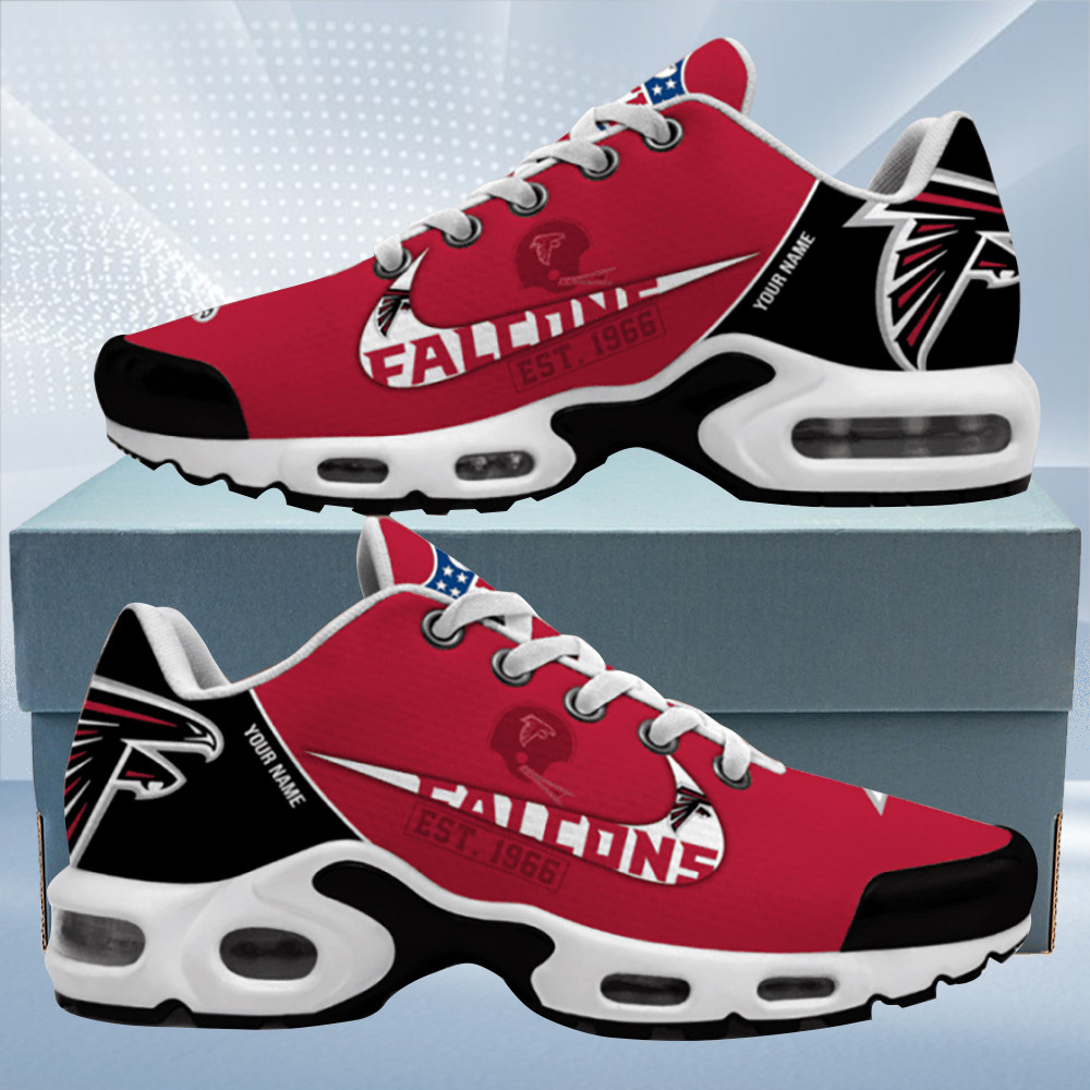 Atlanta Falcons Est. Custom Name Air Max Shoes Air Cushion Sneakers