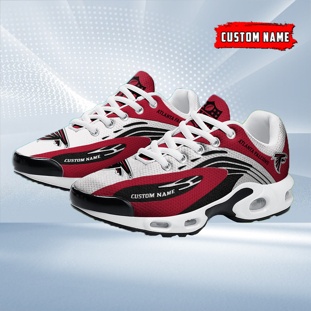 atlanta falcons personalized name team logo mix colors wave line tn air max shoes air cushion sneakers 4842 bia6c