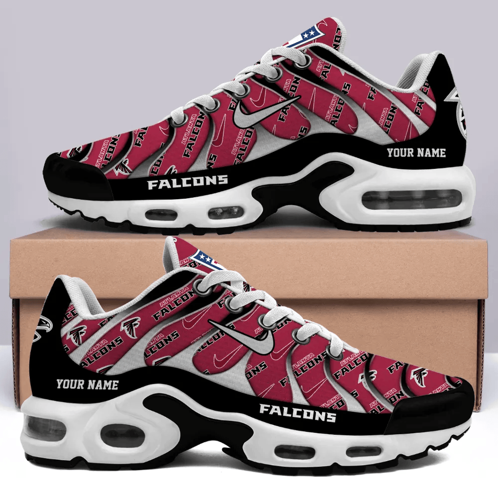 Atlanta Falcons Personalized Name Team Mix Colors V5 TN Air Max Shoes Air Cushion Sneakers