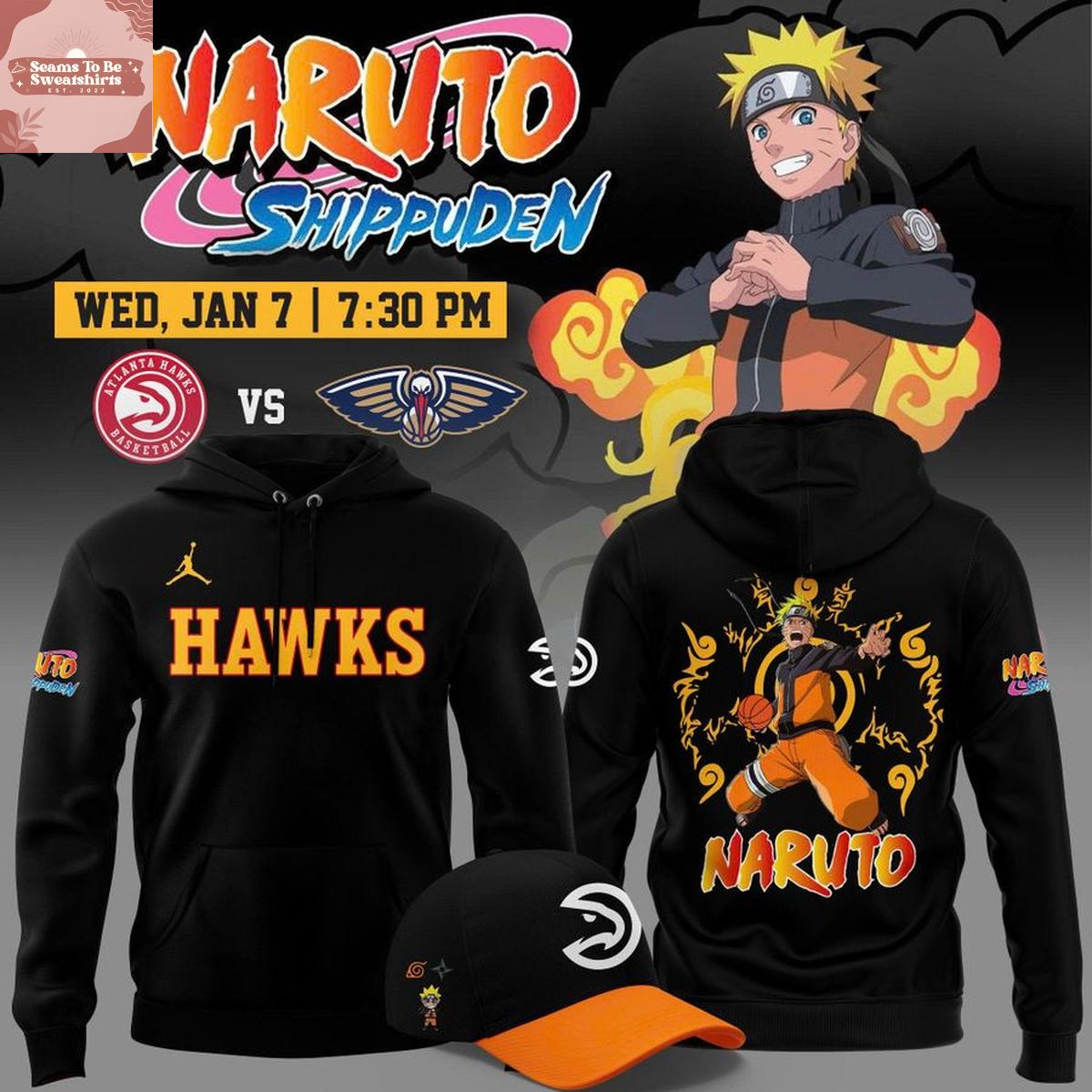 Atlanta Hawks x Naruto Shippuden 2026 Hoodie 
