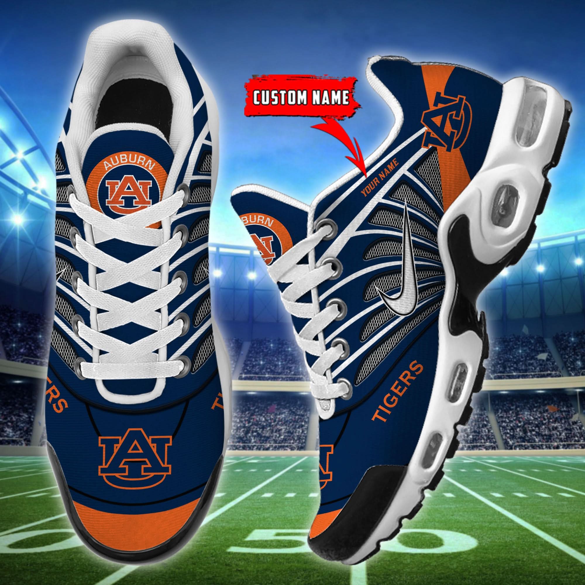 Auburn Tigers  Air Max Plus Shoes - Limited