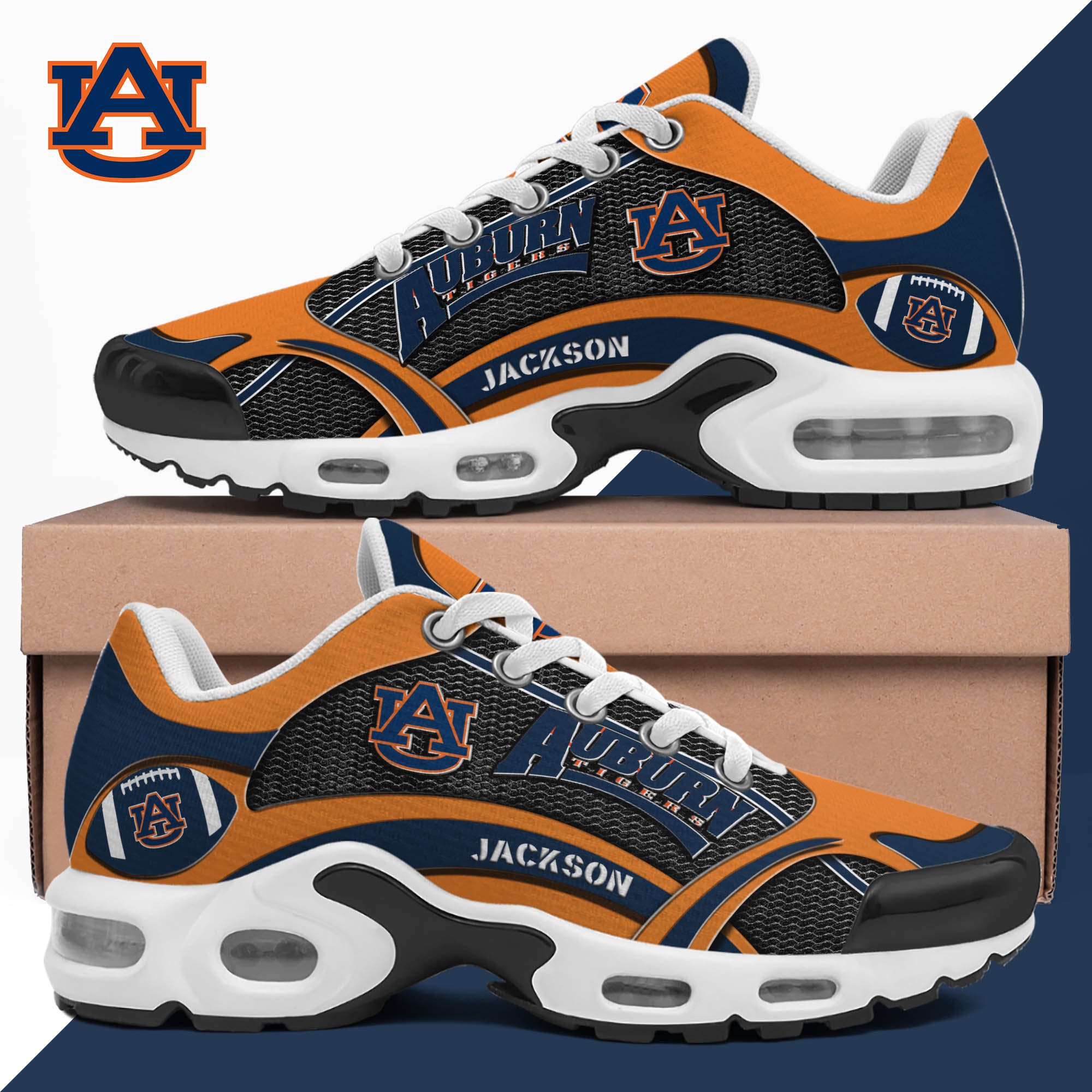 Auburn Tigers Team TN Shoes 2026 Version Custom Name 889