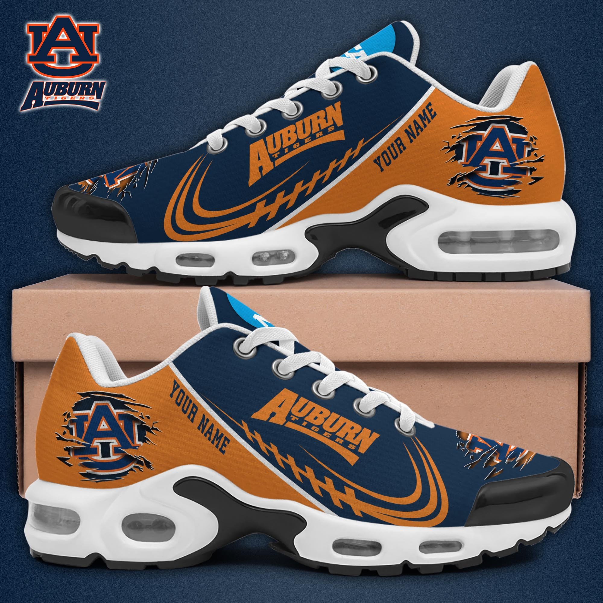 Auburn Tigers TN Shoes 2026 Version Custom Name 