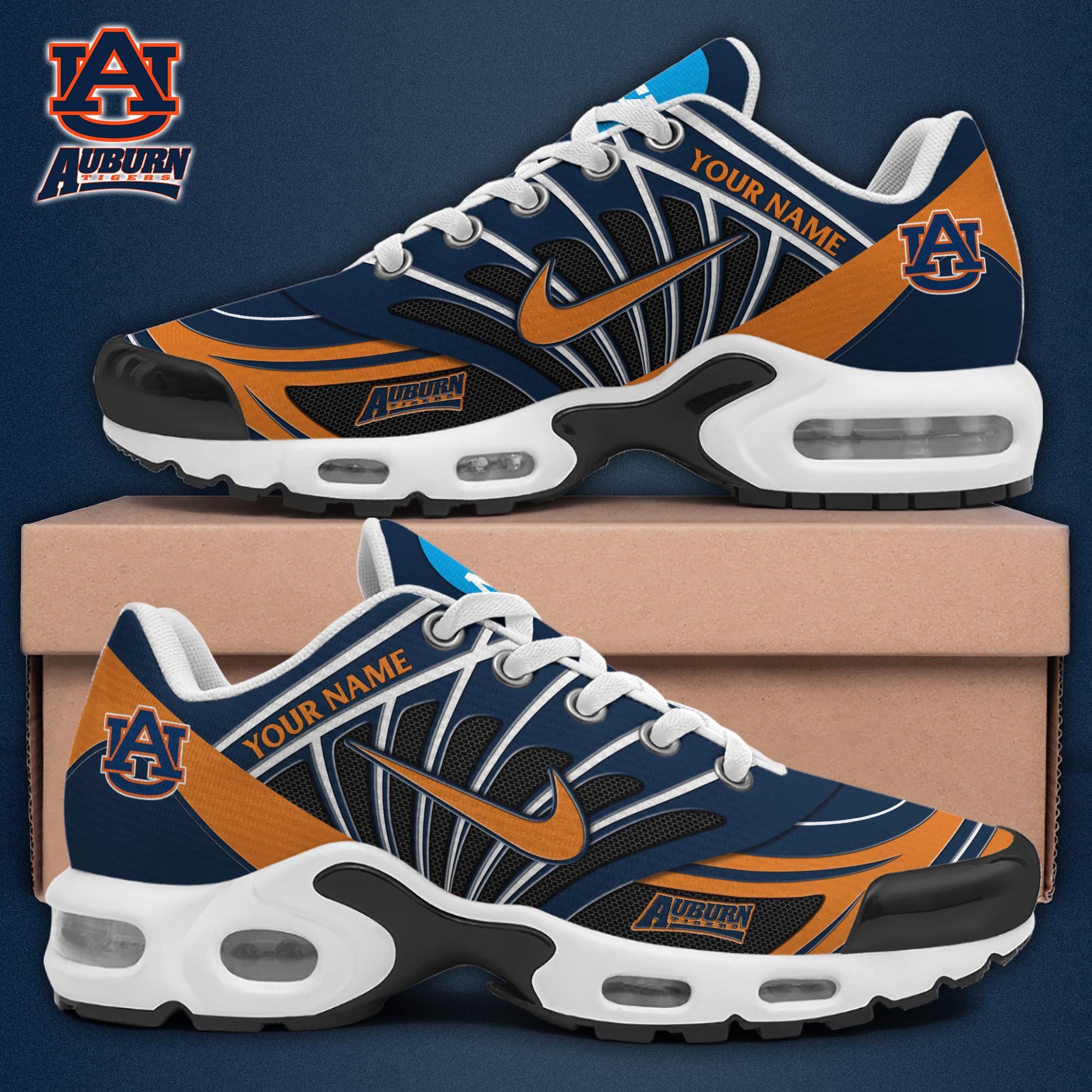 Auburn Tigers TN Shoes 2026 Version Custom Name 