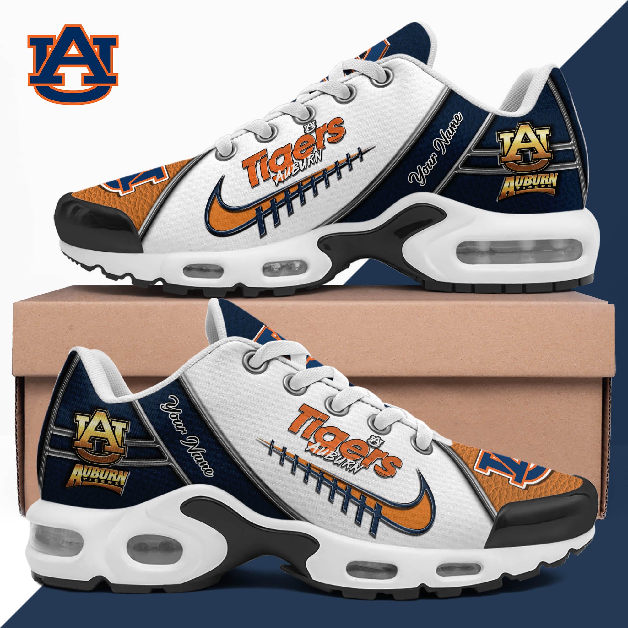 Auburn Tigers TN Shoes 2026 Version Custom Your Name, Football Team Shoes 516