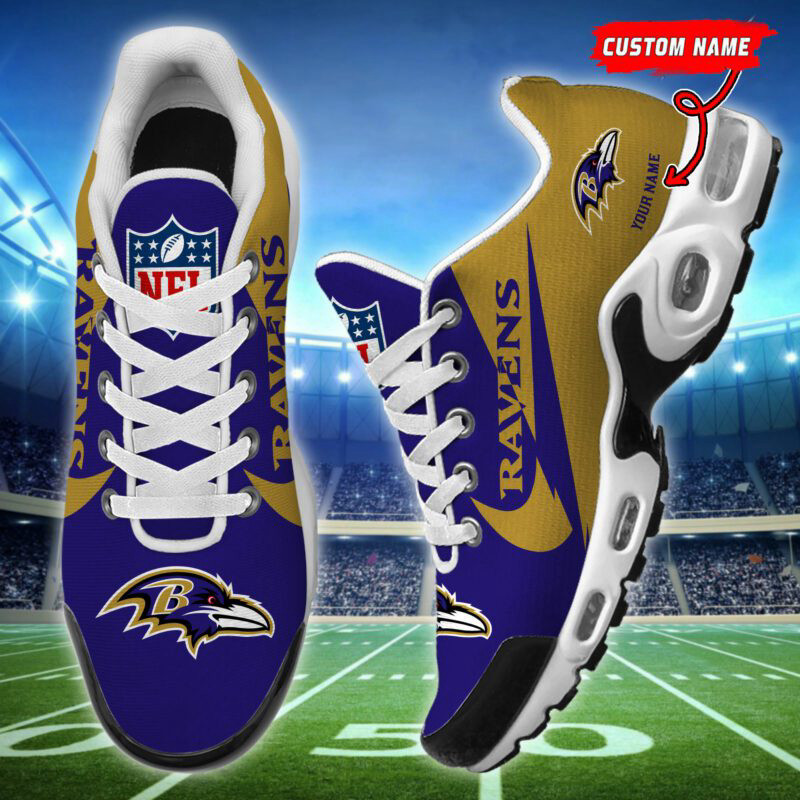 Baltimore Ravens Air Max Plus Sport Sneakers For Fan Gifts