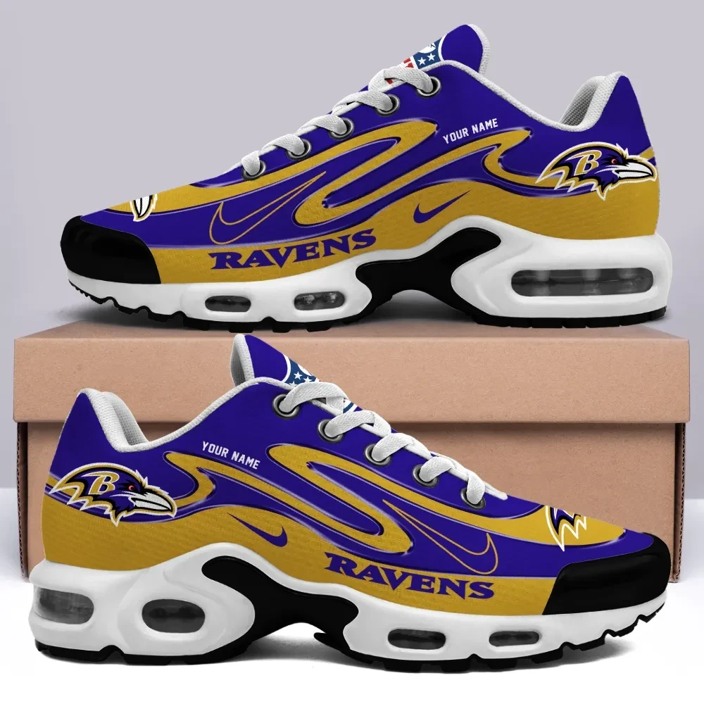 Baltimore Ravens Personalized Name Team Mix Colors V2 TN Air Max Shoes Air Cushion Sneakers 1 baltimore ravens personalized name team mix colors v2 tn air max shoes air cushion sneakers 8647 zoc9j