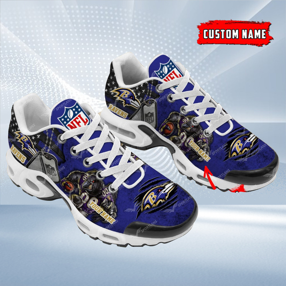 Baltimore Ravens Personalized TN Air Max Shoes Air Cushion Sneakers DTYNNS
