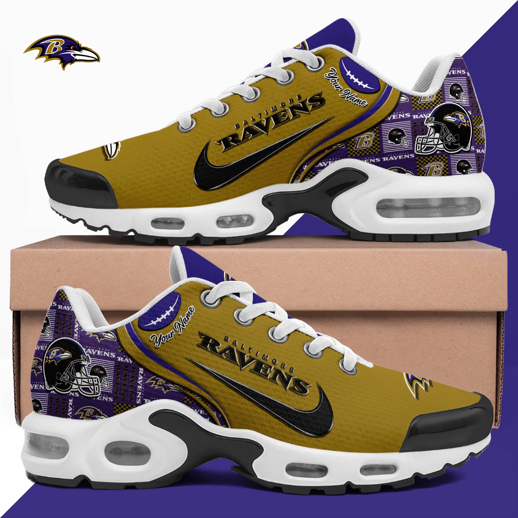 baltimore ravens tn shoes 2026 version custom your name 499 8272 kmbvl