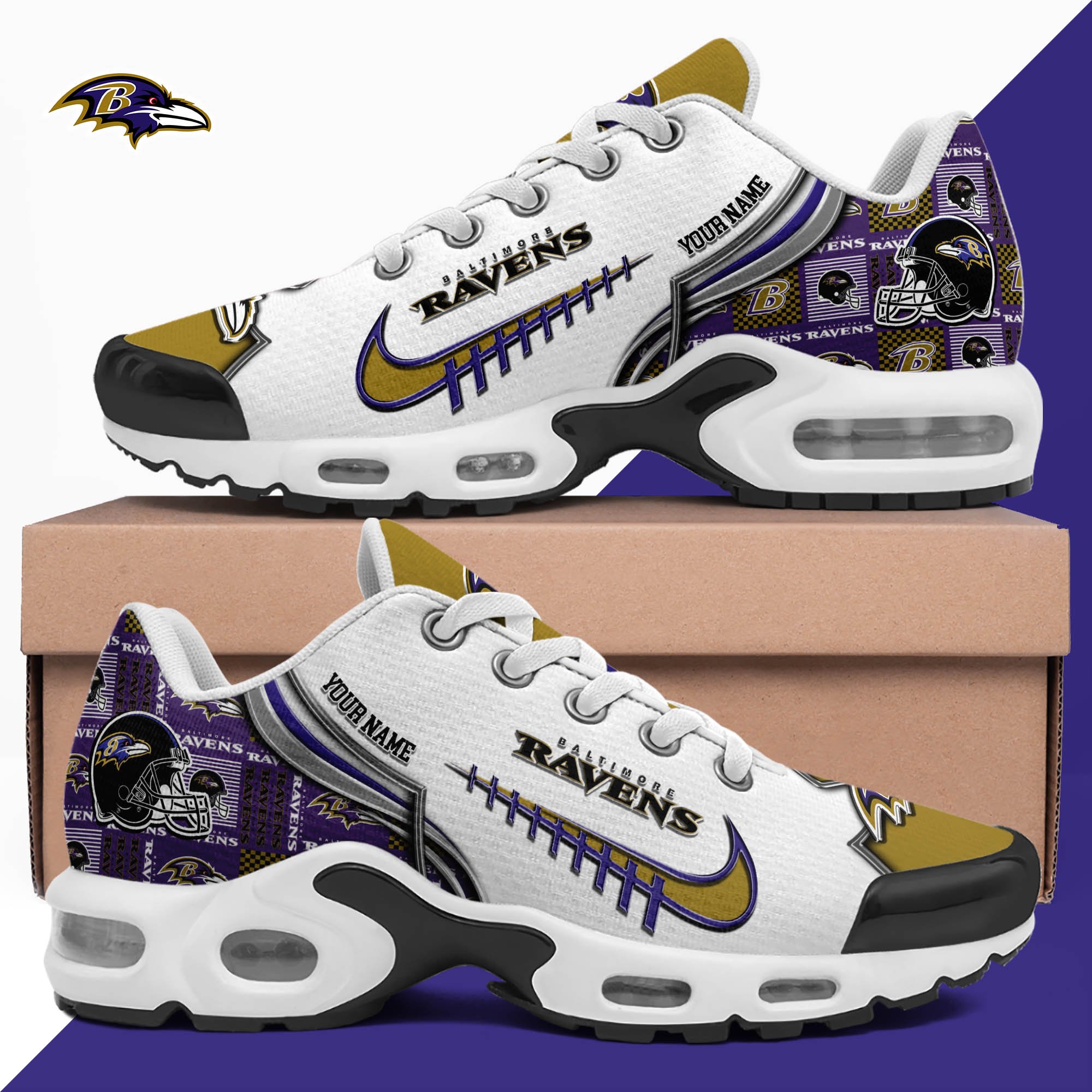 Baltimore Ravens TN Shoes 2026 Version Custom Your Name 642