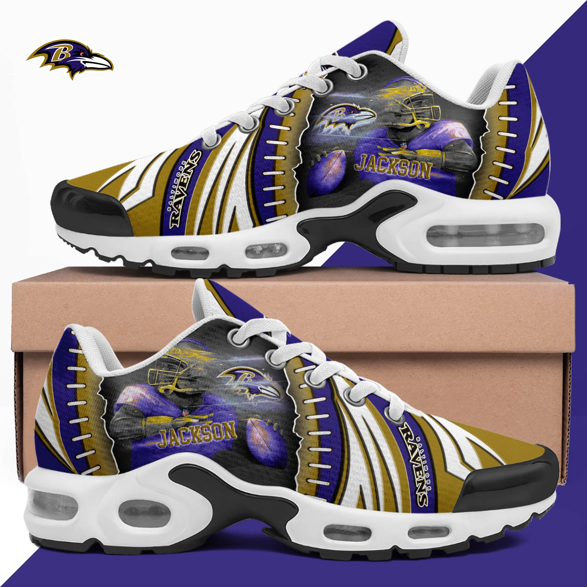 baltimore ravens tn shoes 2026 version custom your name 919 2038 sni6o