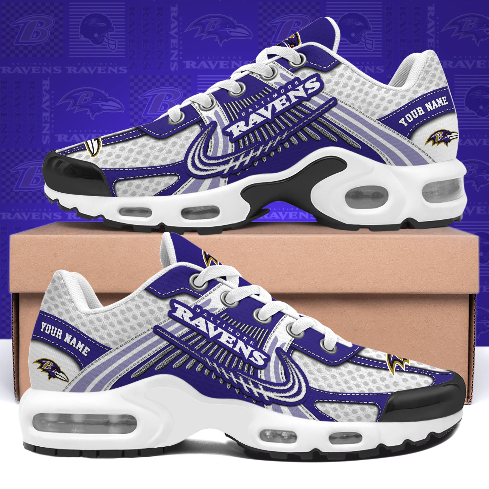 baltimore ravens tn shoes custom your name sport team shoes 6769