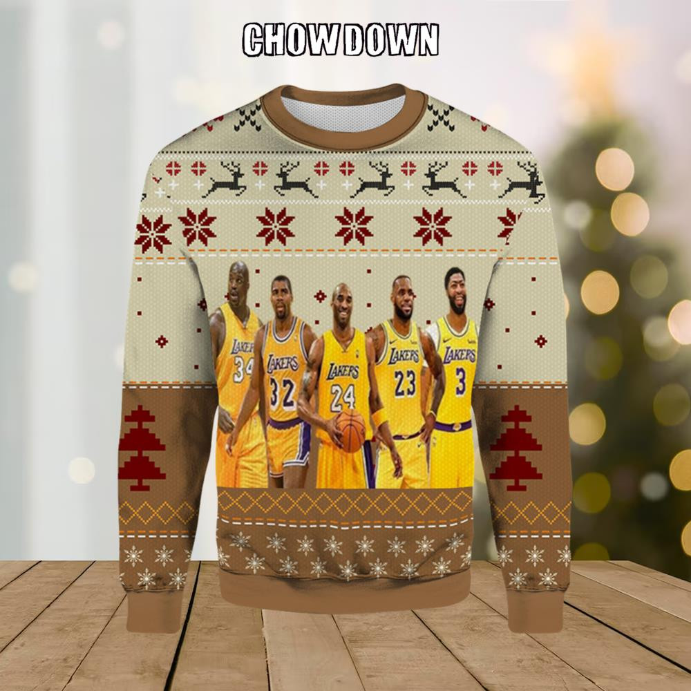 Basketball Los Angeles Lakers Ugly Christmas