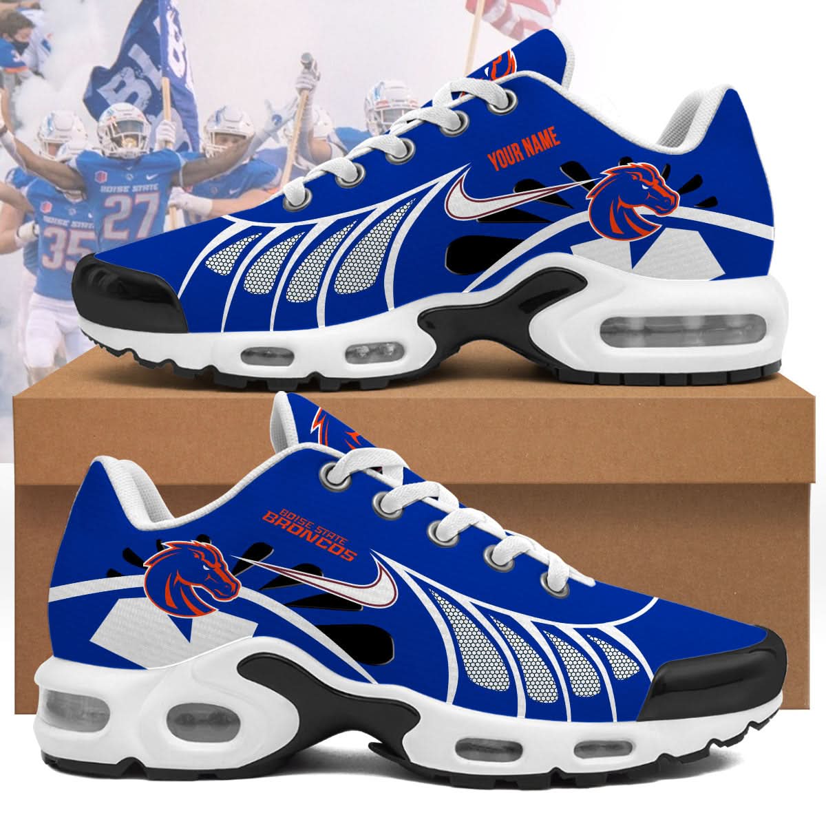 Boise State Broncos  Personalized Air Max Shoes 