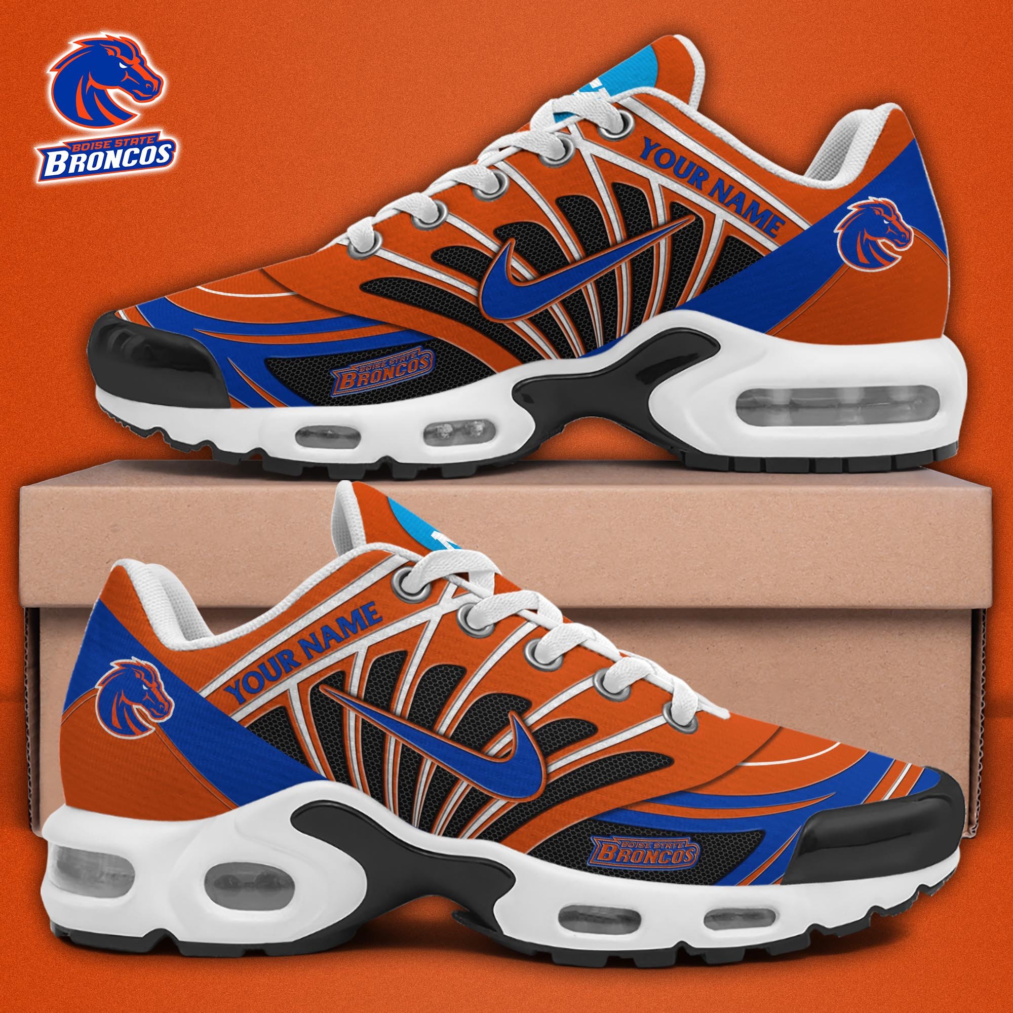 Boise State Broncos TN Shoes 2026 Version Custom Name 